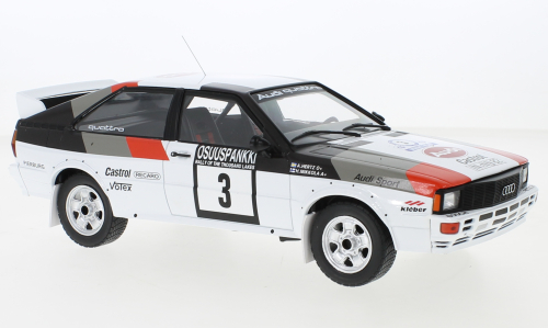 Audi Quattro No.3 1000 Lakes Rally 1982 Mikkola/Hertz - 1:18